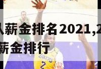 nba球队薪金排名2021,2020年nba球队薪金排行