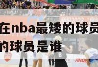 2017现在nba最矮的球员,2020nba最矮的球员是谁