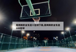 詹姆斯职业生涯十佳球下载,詹姆斯职业生涯100佳球