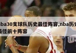 nba30支球队历史最佳阵容,nba历史最佳前十阵容