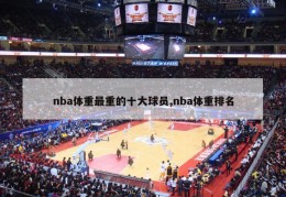 nba体重最重的十大球员,nba体重排名