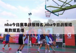 nba今日赛事战报排名,nba今日战报结果数据直播