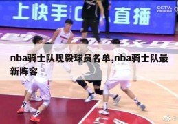 nba骑士队现毅球员名单,nba骑士队最新阵容