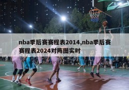 nba季后赛赛程表2014,nba季后赛赛程表2024对阵图实时