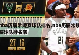 nba历届常规赛球队排名,nba历届常规赛球队排名表