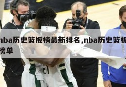 nba历史篮板榜最新排名,nba历史篮板榜单