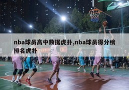 nba球员高中数据虎扑,nba球员得分榜排名虎扑