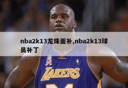 nba2k13龙珠面补,nba2k13球员补丁