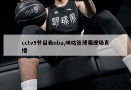 cctv5节目表nba,咪咕篮球赛现场直播