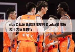 nba公认历史篮球球星排名,nba篮球历史十大巨星排行